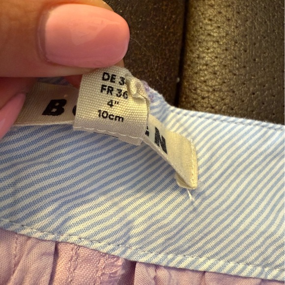 BODEN Lavender 4” High Waisted Chino Shorts Sz 4 - Picture 8 of 9